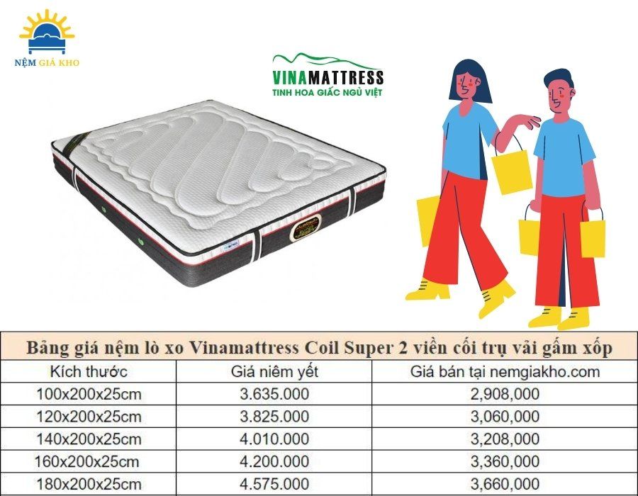 Nệm lò xo Vina mattress