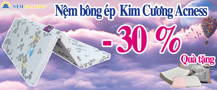 Nệm bông ép everon 10cm giá bao nhiêu ?