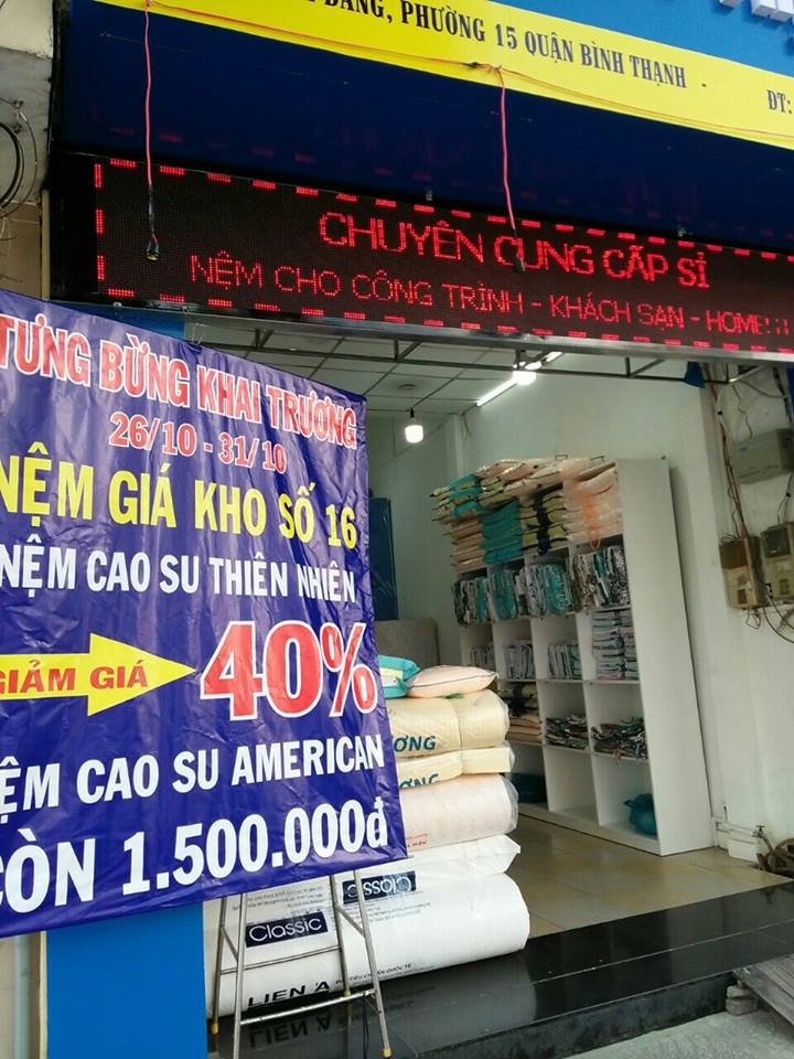 Cửa hàng nệm Bình Thạnh