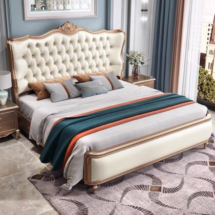 Giường ngủ bọc nệm hoàng gia GK02