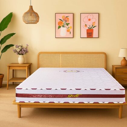 Nệm Lò Xo Túi Cao Su Gold 2 Viền Kim Cương
