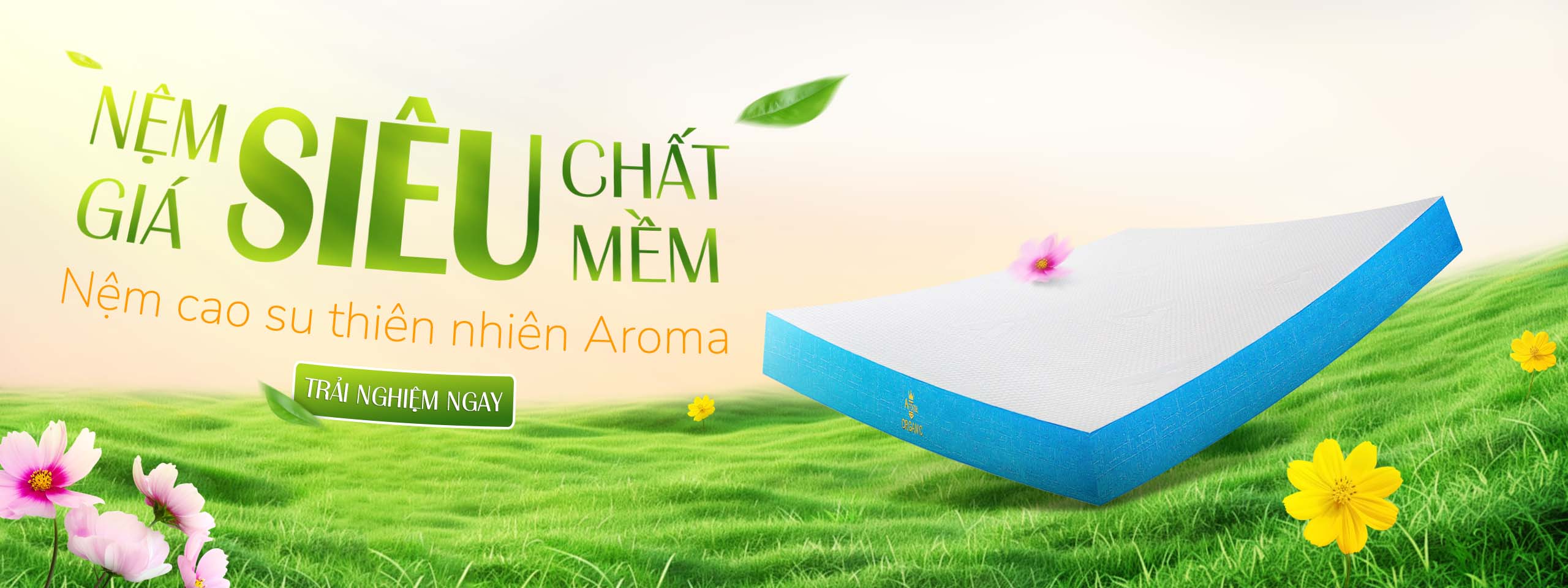 Nệm Cao Su Thiên Nhiên Aroma