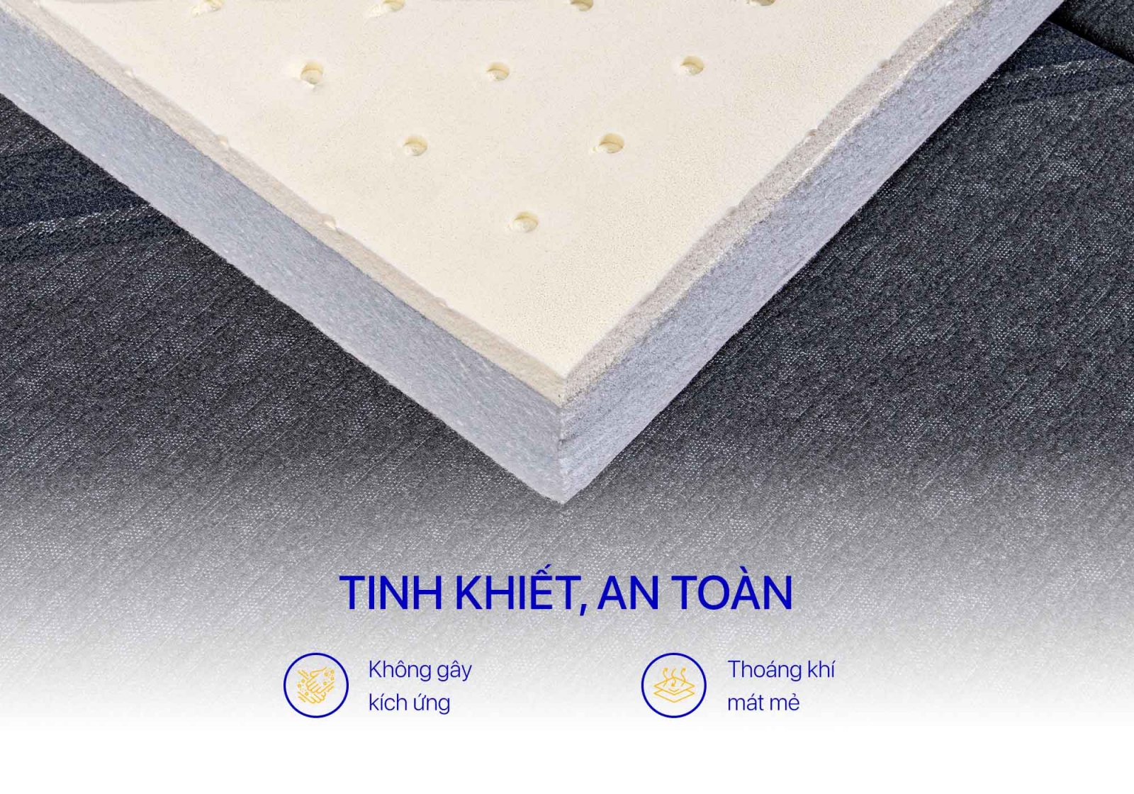 Nệm Gấp 3 Cao Su Bông Diamond Kim Cương