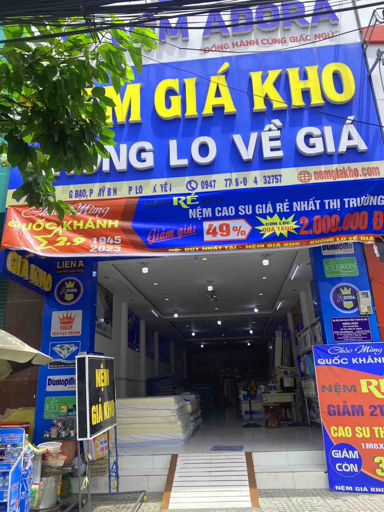 Cửa hàng đại lý nệm giá rẻ tại Long Xuyên An Giang