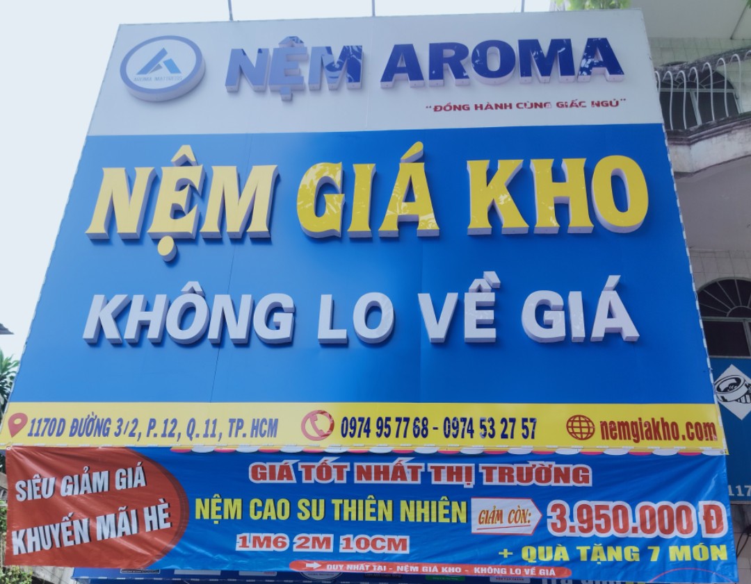 Cửa hàng bán nệm cao su Liên Á quận 11
