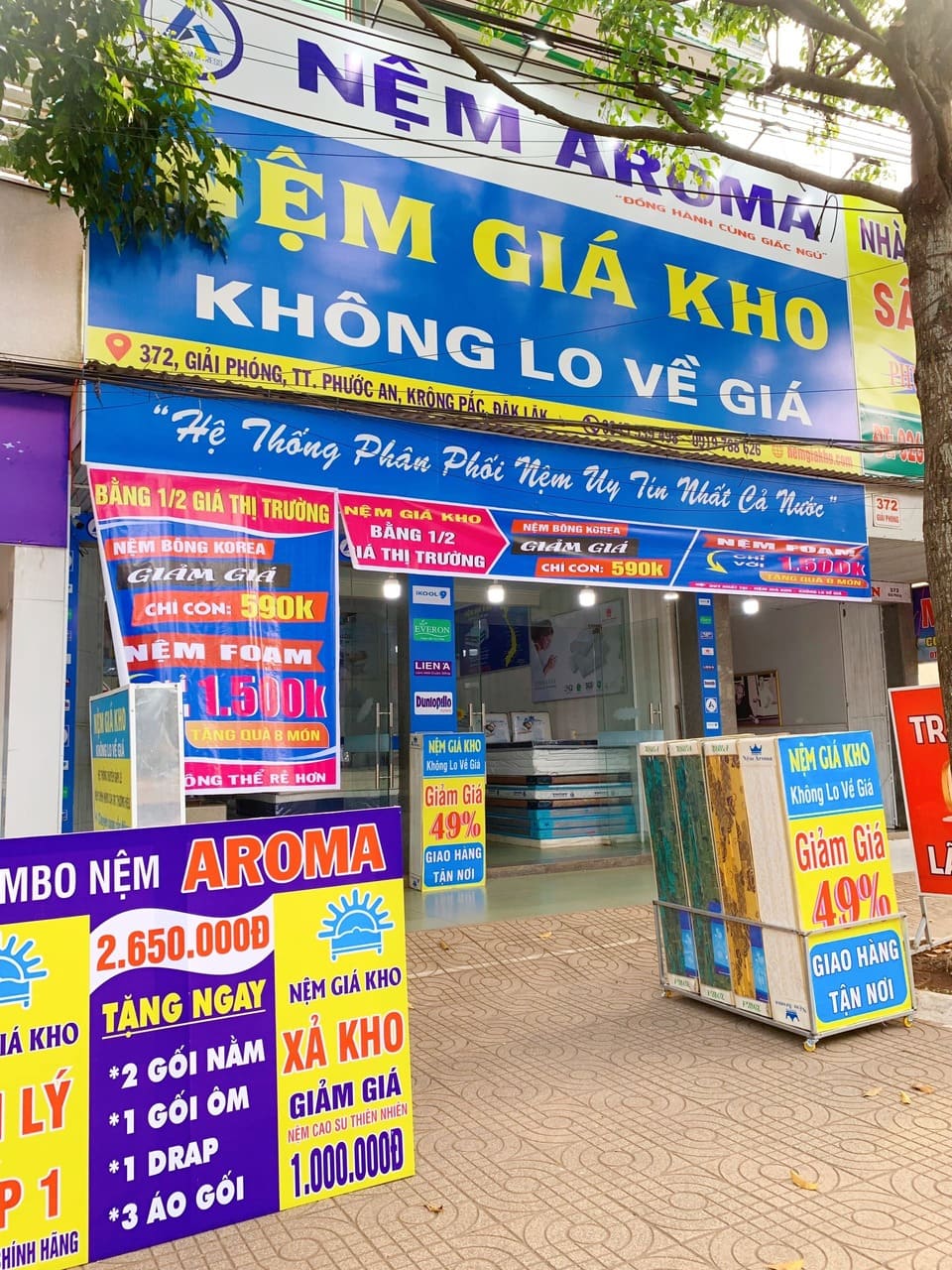 cửa hàng nệm giá kho tại Phước An Daklak