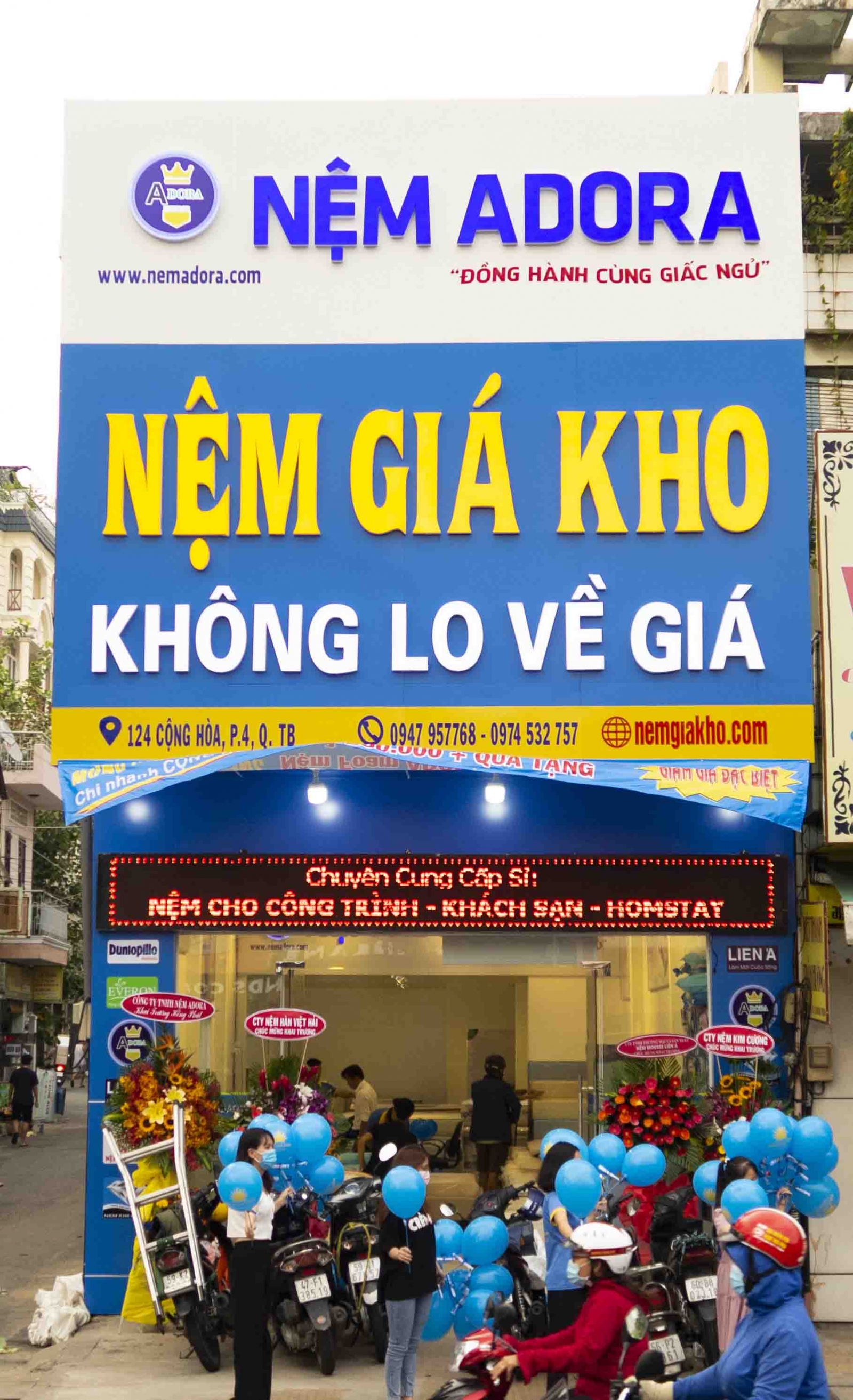 Cửa hàng nệm Kim Cương tại Tân Bình
