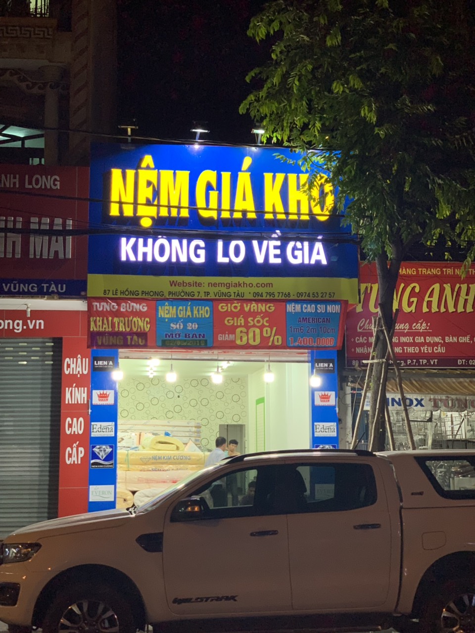 Cửa hàng nệm cao su Liên Á giá rẻ tại Vũng Tàu