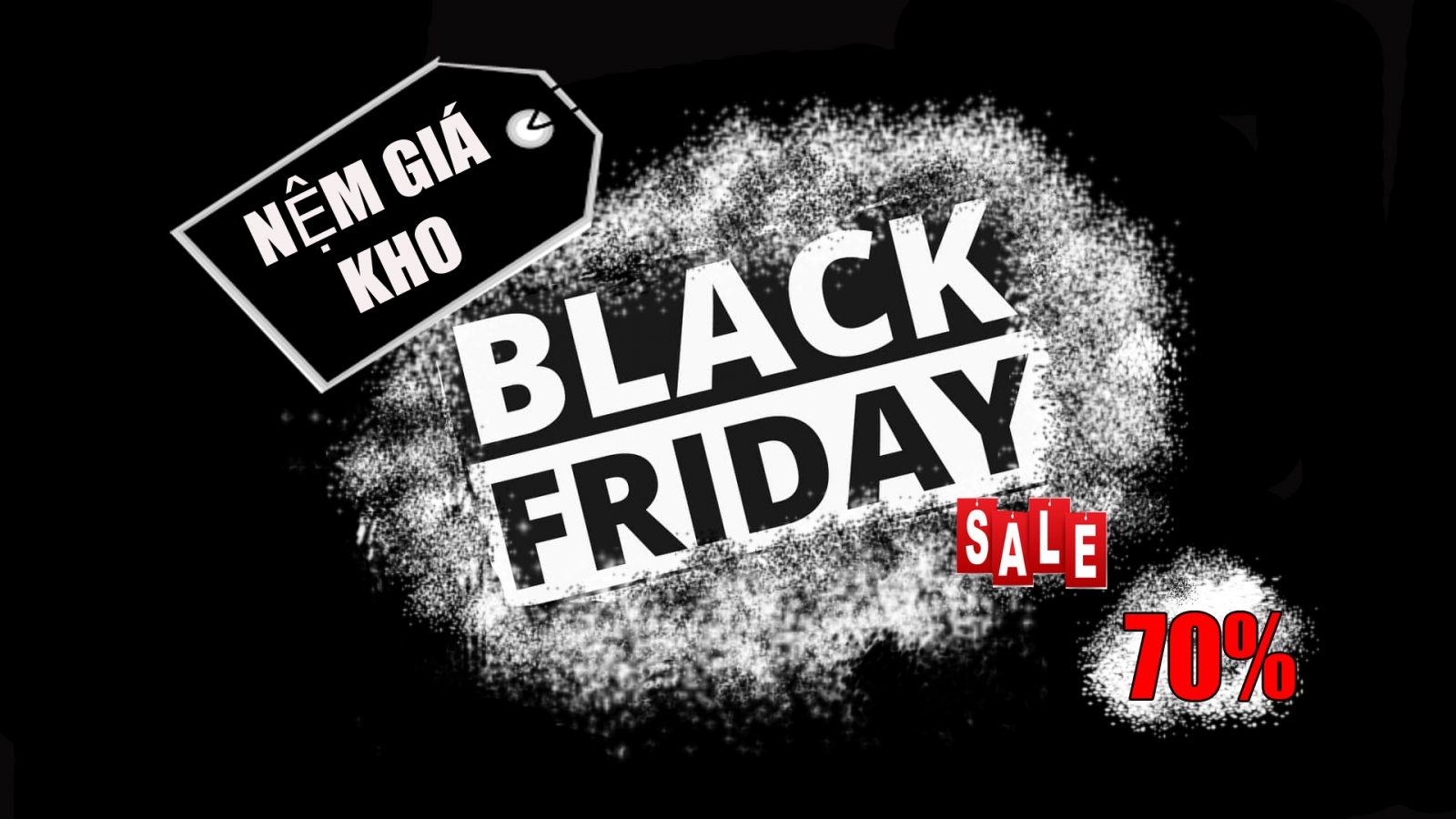 Black Friday- Nệm Giá Kho khuyến mãi lên tới 70%