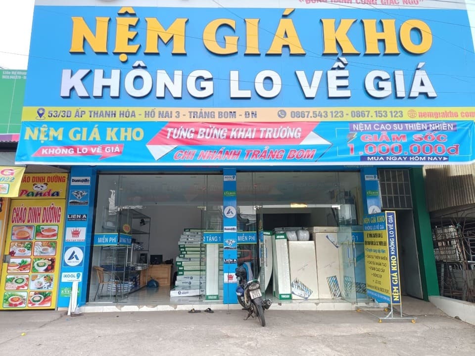 Khai trương chi nhánh nệm giá kho tại Trảng Bom Đồng Nai