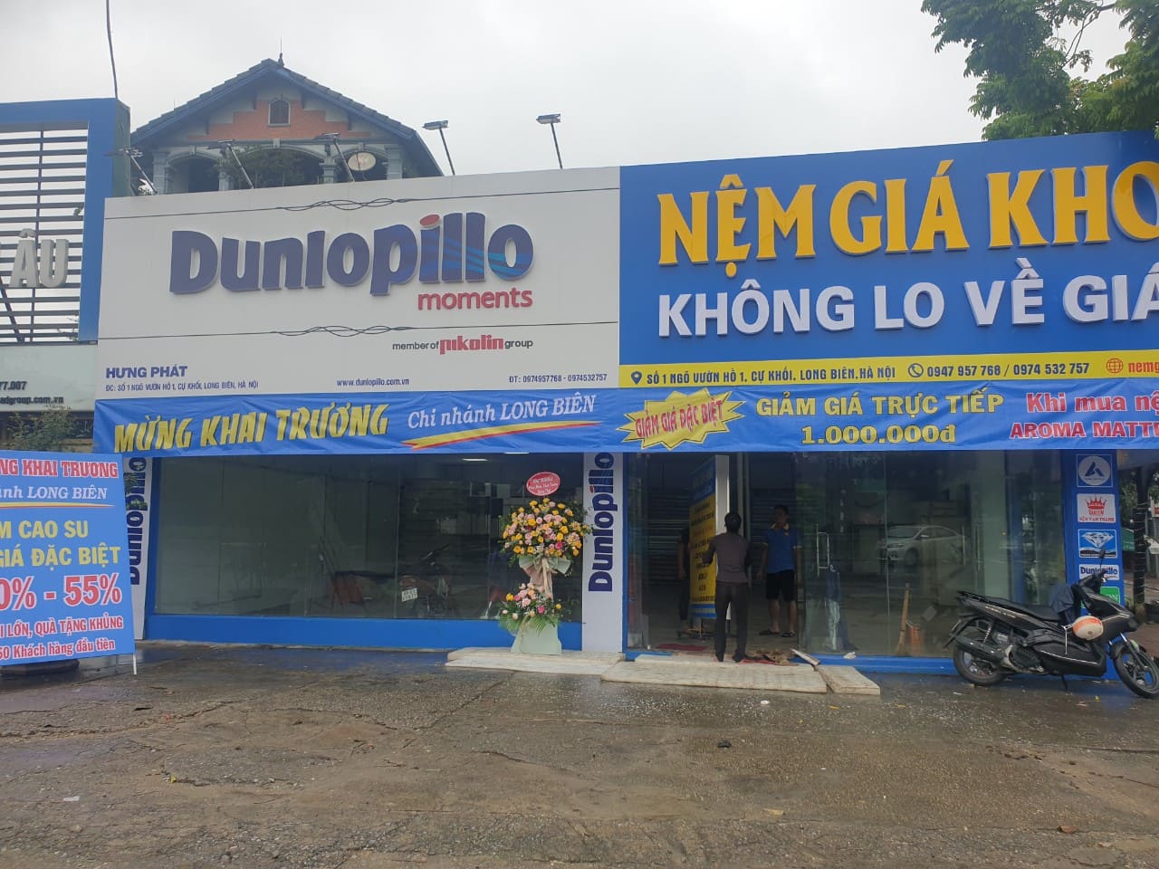Khai trương showroom nệm giá kho Long Biên 2