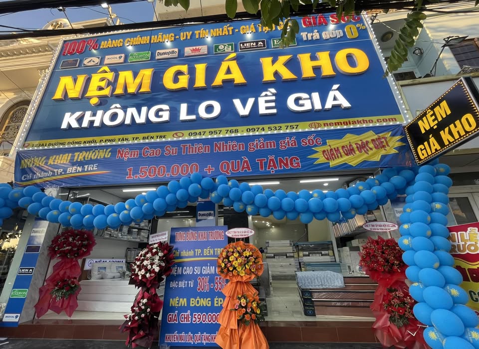 Mua nệm trả góp tại Bến Tre