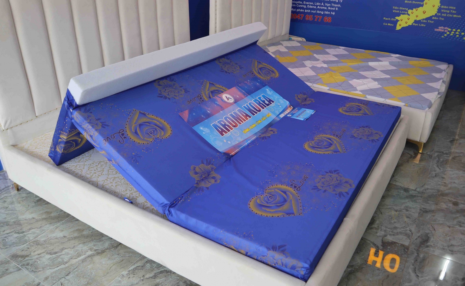 Nệm bông ép Hàn Quốc 1m2 giá rẻ tốt nhất tại Nệm Giá Kho