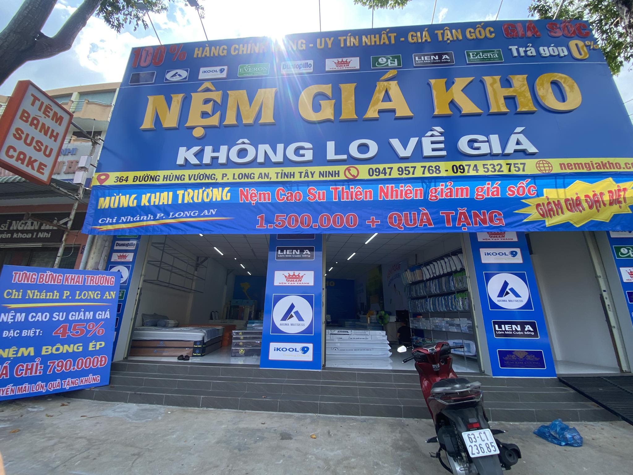 Nệm cao su tại Long An