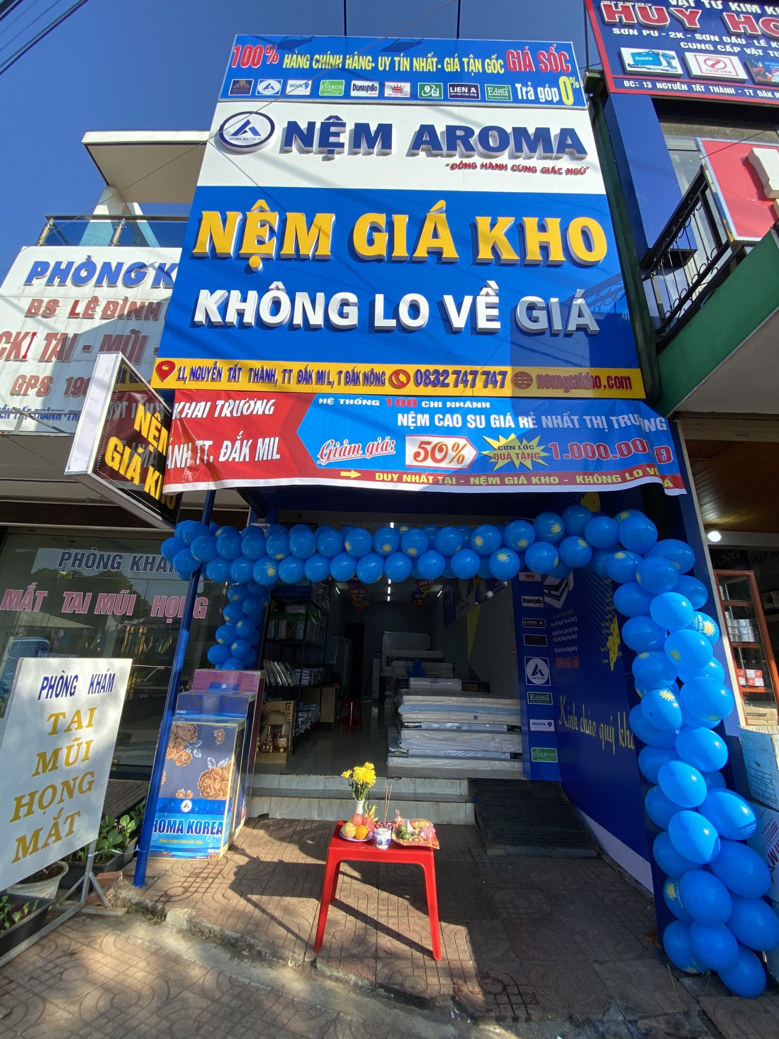 Cửa hàng nệm giá rẻ tại thị trấn Đak Mil tỉnh Đak Nông