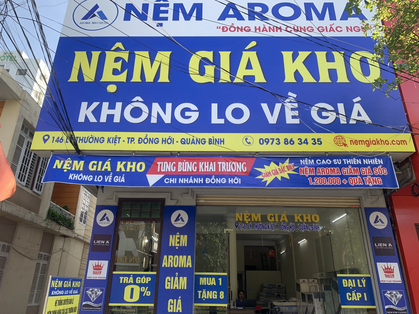 Cửa hàng nệm giá kho tại Đồng Hới Quảng Bình