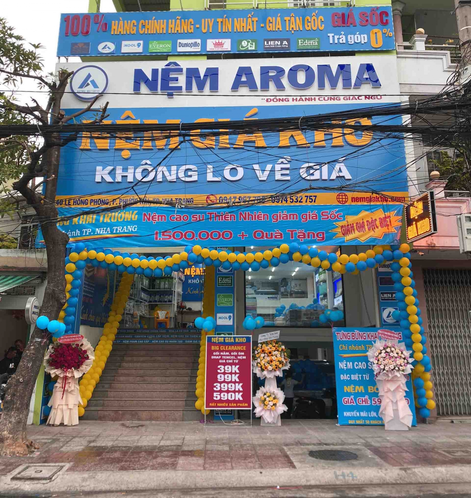 Khai trương cửa hàng nệm giá kho tại Phước Hải Nha Trang