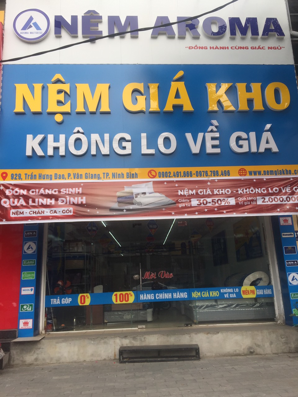 Khai trương cửa hàng nệm giá kho tại Ninh Bình