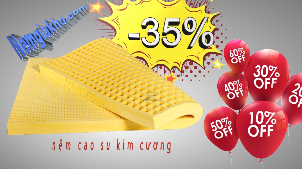 nệm cao su tự nhiên kim cương dành cho trẻ em