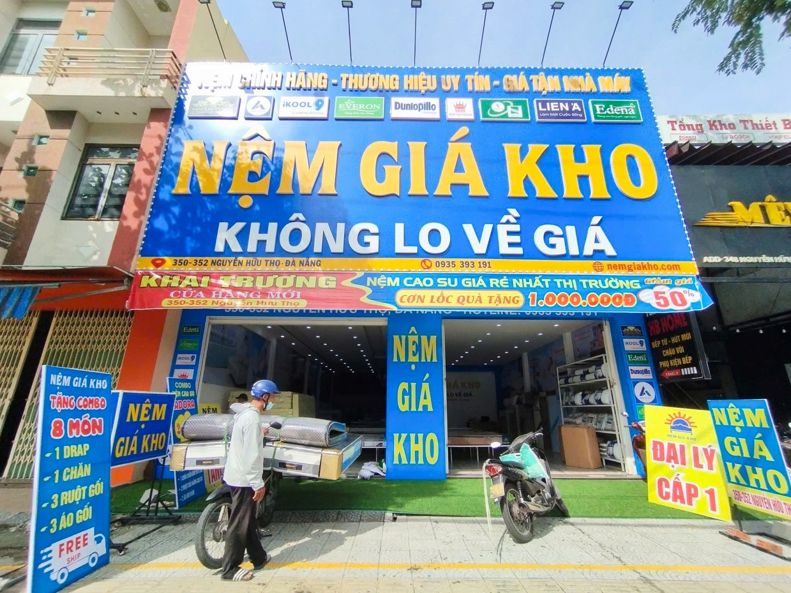 Tưng Bừng Khai Trương Cửa Hàng Nệm Giá Kho Nguyễn Hữu Thọ, Đà Nẵng