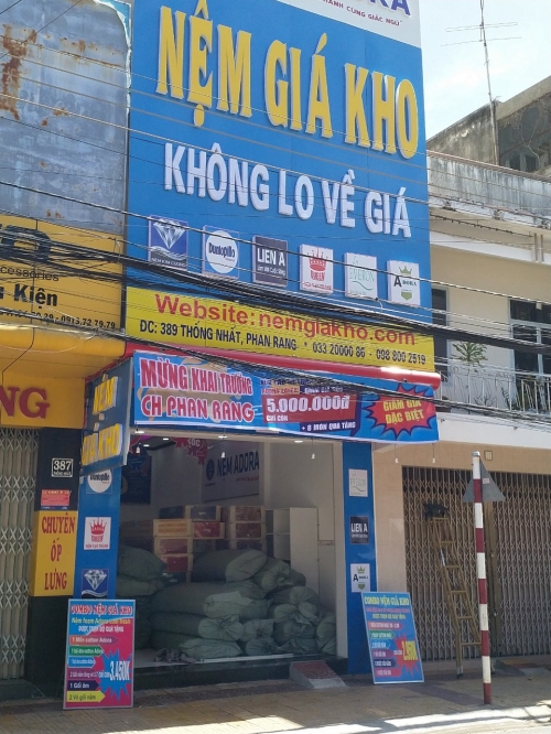 Cửa hàng đại lý nệm giá rẻ tại Phan Rang
