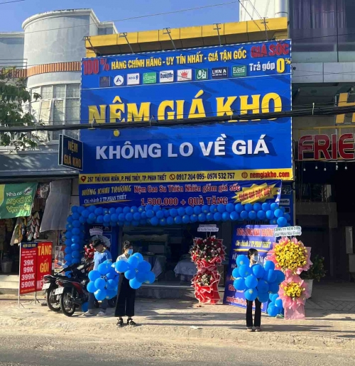 Khai trương chi nhánh nệm giá kho tại Phú Thủy, Phan Thiết