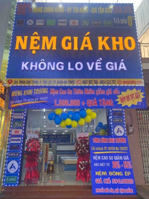 Khai trương chi nhánh Nệm Giá Kho thứ 3 tại Buôn Ma Thuột