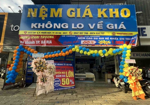 Khai trương cửa hàng nệm giá kho mới tại Bà Rịa Vũng Tàu