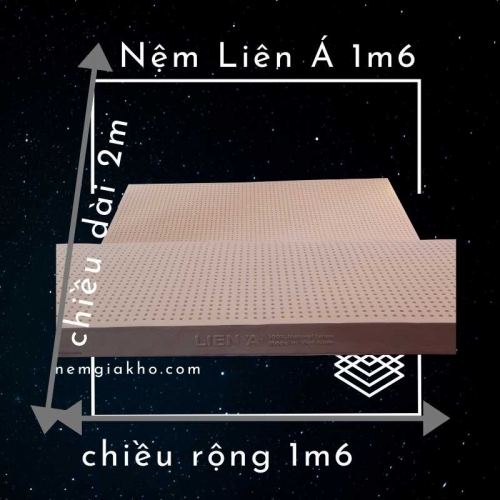 Nệm Liên Á 1m6 2m