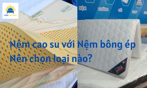 So sánh nệm cao su Vina Mattress và nệm bông ép Liên Á