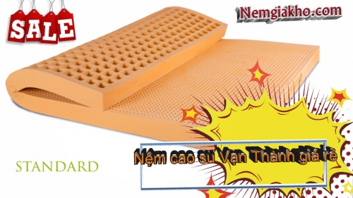 Nệm cao su Vạn Thành giá rẻ ngỡ ngàng lại tặng quà tại tphcm
