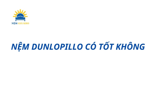 Nệm dunlopillo có tốt không?