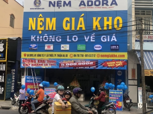 Khai trương Showroom Nệm Giá Kho Lái Thiêu Thuận An