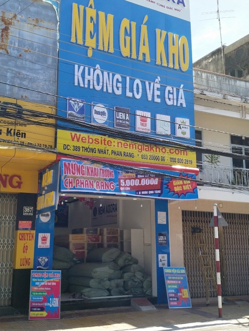 Cửa hàng đại lý nệm giá rẻ tại Phan Rang