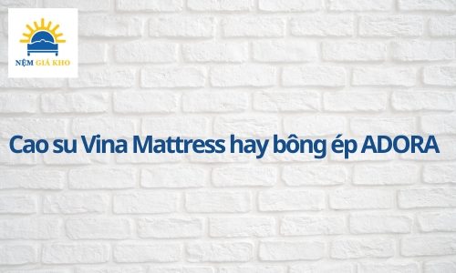 So sánh nệm cao su Vinamattress với bông ép Adora