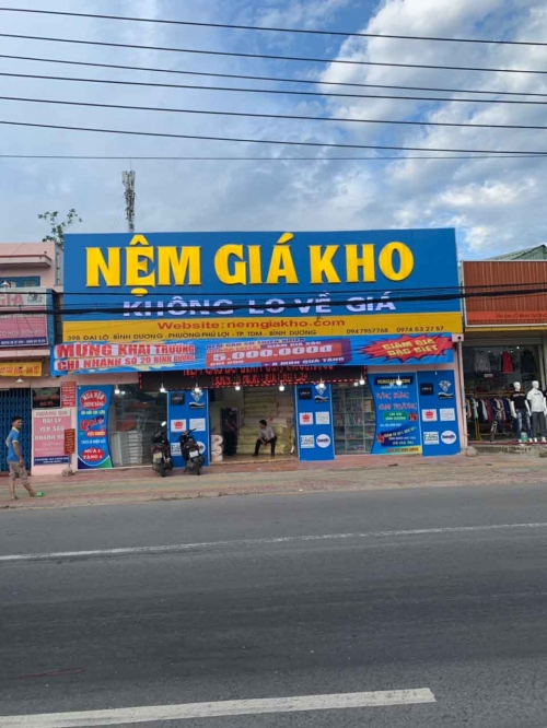 Cửa hàng nệm giá rẻ tại Long An
