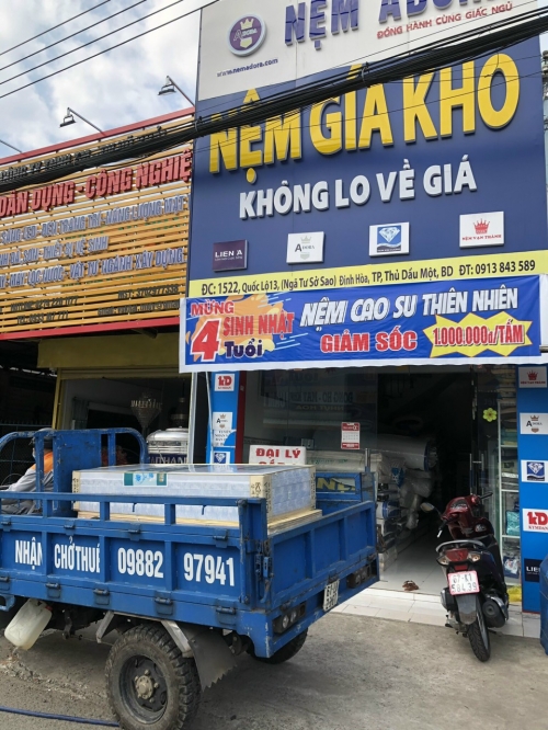 Cửa hàng nệm giá rẻ tại Sở Sao Bình Dương
