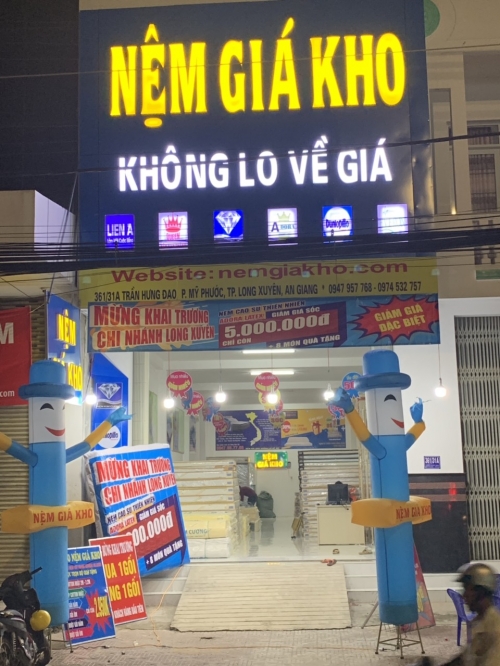 Cửa hàng nệm lò xo Kim Cương Long Xuyên An Giang