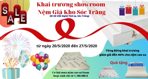Khai Trương Nệm Giá Kho Sóc Trăng