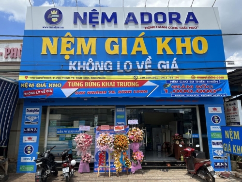 Khai trương showroom nệm giá kho tại Bình Long Bình Phước