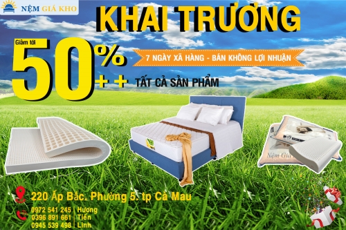Mua nệm giá rẻ tại Cà Mau