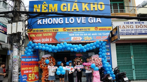 Khai trương cửa hàng nệm giá kho tại quận 6