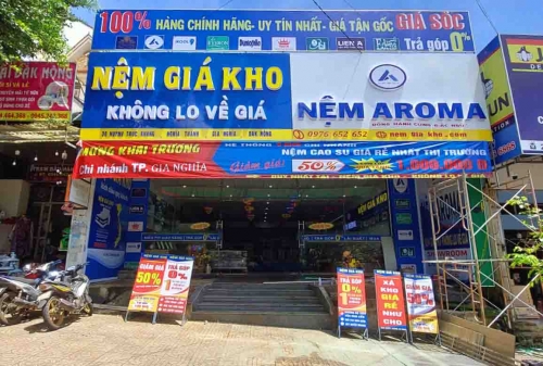 Khai trương cửa hàng nệm giá kho tại Gia Nghĩa Đak Nông