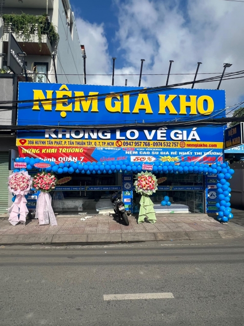 Khai trương chi nhánh thứ 2 nệm giá kho quận 7