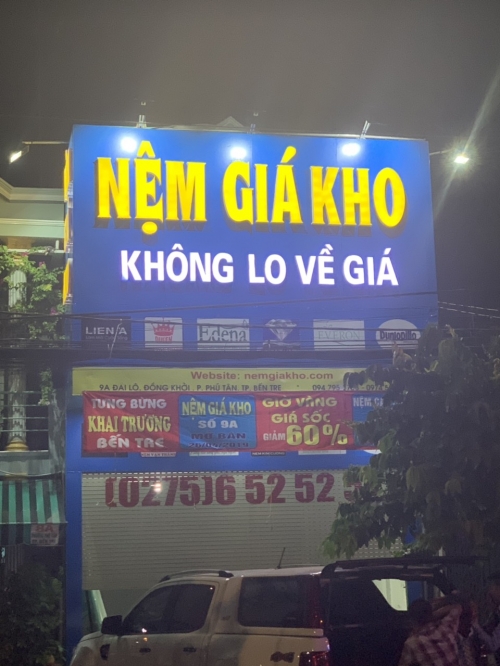 Cửa hàng đại lý nệm Kim Cương Liên Á Vạn Thành tại Bến Tre