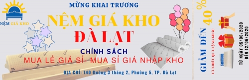 Cửa hàng đại lý nệm giá rẻ tại Đà Lạt