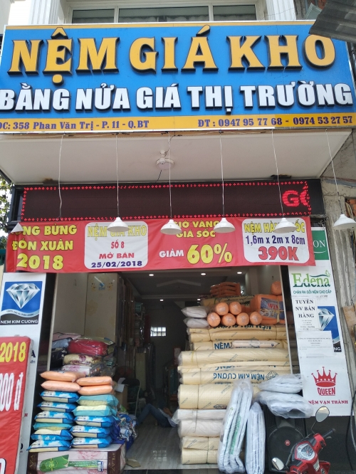 Cửa hàng nệm giá rẻ tại quận 9
