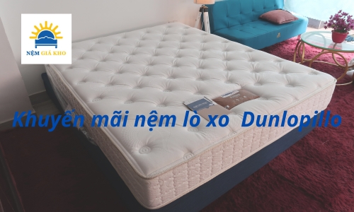 Khuyến mãi nệm lò xo Dunlopillo
