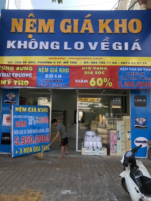 Cửa hàng đại lý nệm giá rẻ tại thành phố Mỹ Tho - Tiền Giang