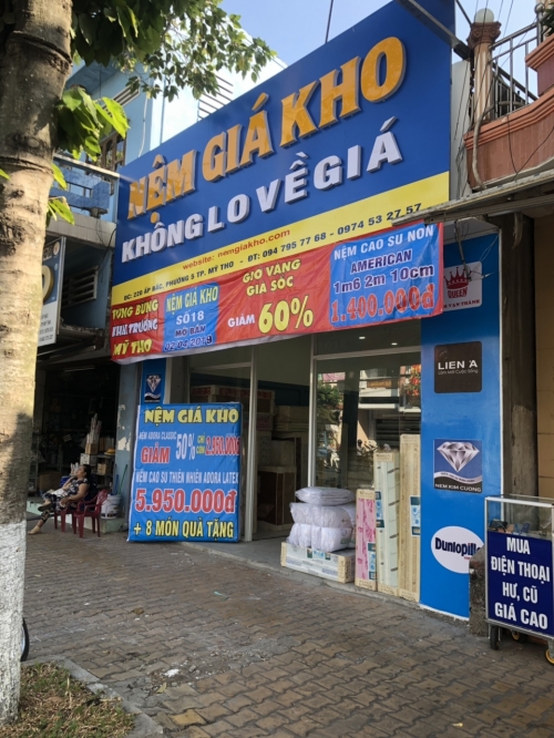 Nệm cao su nhân tạo Tiền Giang
